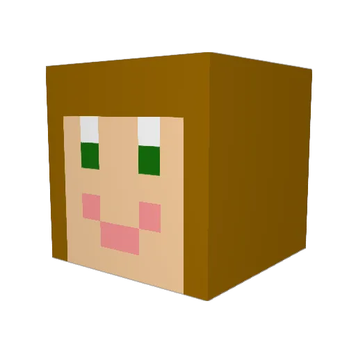 granchi Minecraft avatar head, 3D render