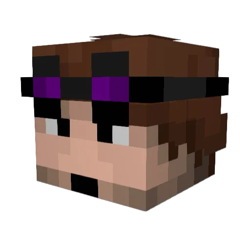 grandbridge64 Minecraft avatar head, 3D render