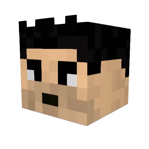 grandcole Minecraft avatar head, 3D render