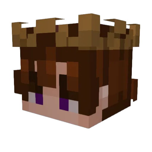 granddeer254 Minecraft avatar head, 3D render