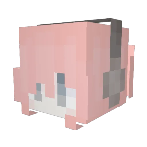 grandpascoke Minecraft avatar head, 3D render