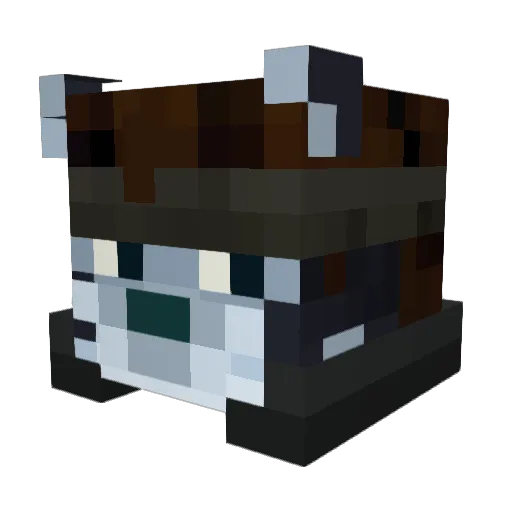 grandpashamster Minecraft avatar head, 3D render
