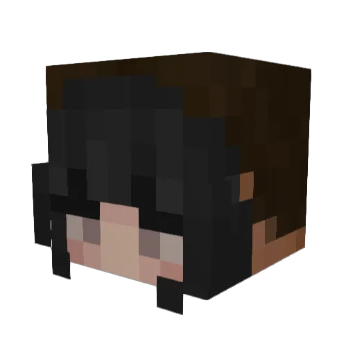 grandpathighs Minecraft avatar head, 3D render