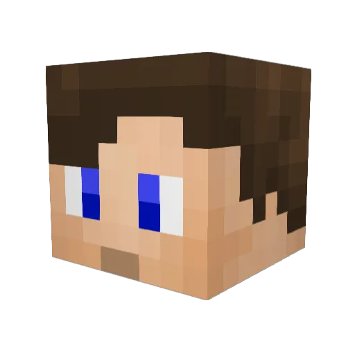 grangerouss Minecraft avatar head, 3D render