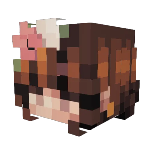 graniteclaw Minecraft avatar head, 3D render