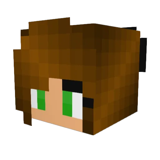 granny0101 Minecraft avatar head, 3D render