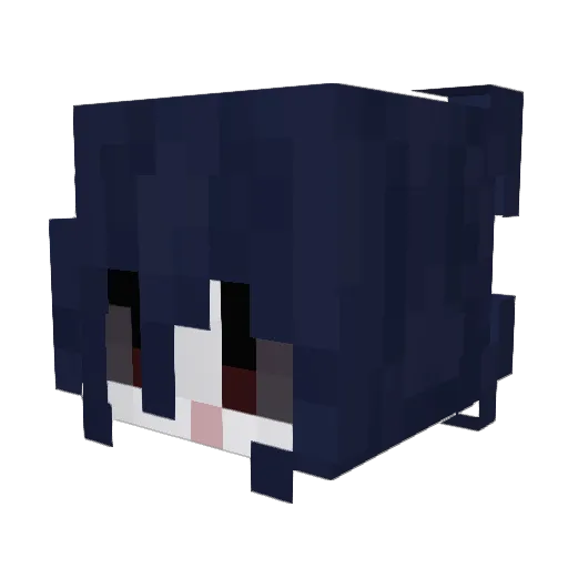 granny_game Minecraft avatar head, 3D render