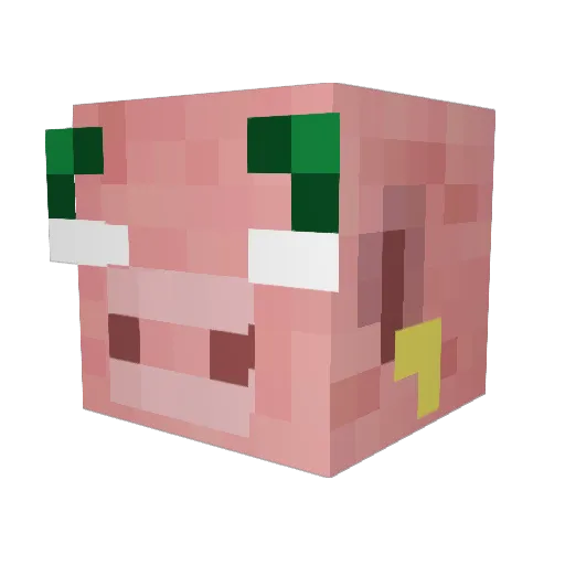 grannysdustymoot Minecraft avatar head, 3D render