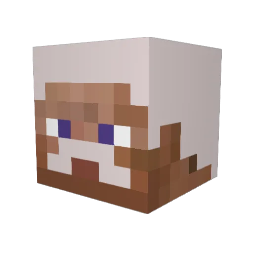 granpajoe Minecraft avatar head, 3D render