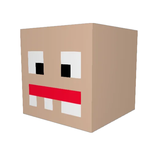 grant1201 Minecraft avatar head, 3D render