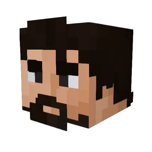 grant236 Minecraft avatar head, 3D render