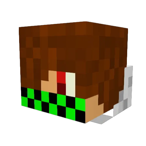grantf2002 Minecraft avatar head, 3D render