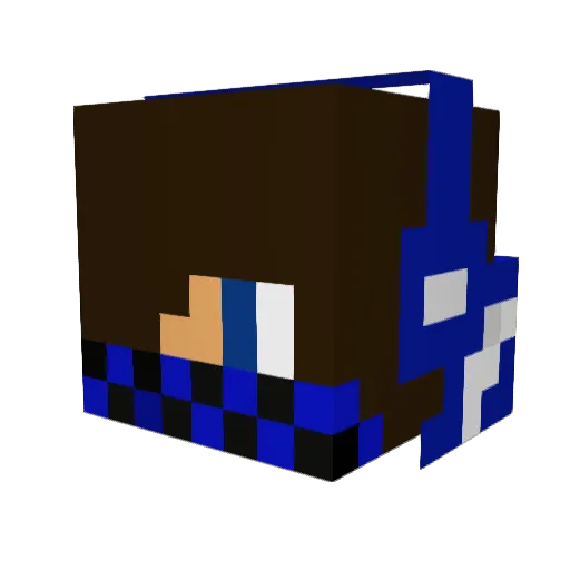 grantulman Minecraft avatar head, 3D render