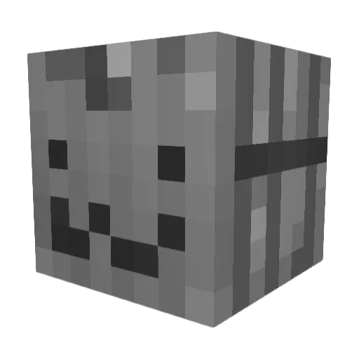 granulepropsi Minecraft avatar head, 3D render