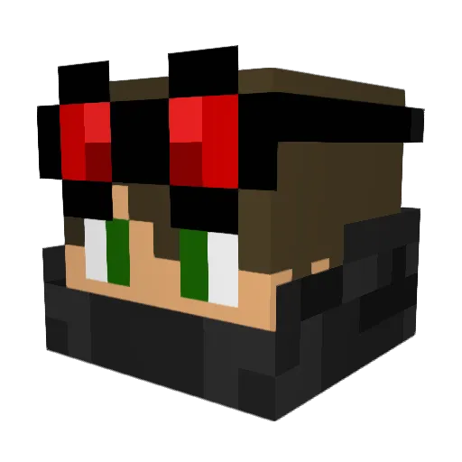 granyon Minecraft avatar head, 3D render