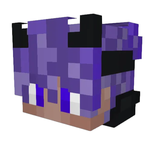 grapail Minecraft avatar head, 3D render