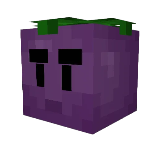 grapeboy Minecraft avatar head, 3D render