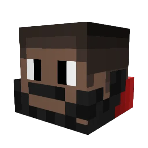 grapgris12345 Minecraft avatar head, 3D render