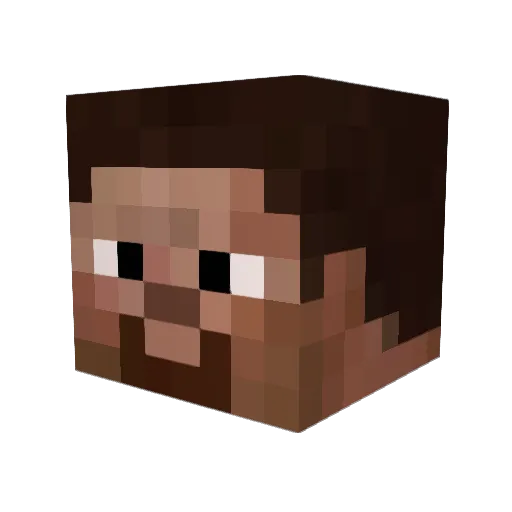 graphicsjay Minecraft avatar head, 3D render