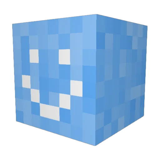 graphuu Minecraft avatar head, 3D render