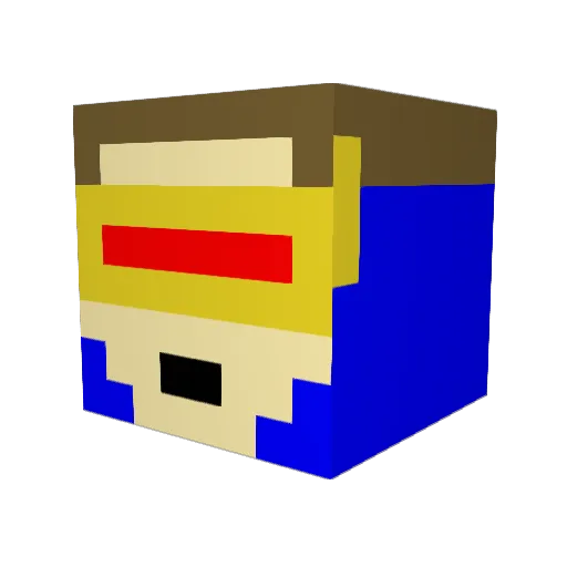 grart123456 Minecraft avatar head, 3D render