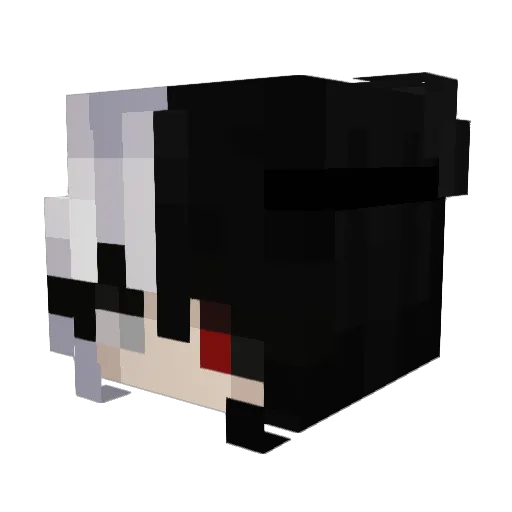 grasblatt Minecraft avatar head, 3D render