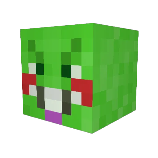 grassfart Minecraft avatar head, 3D render