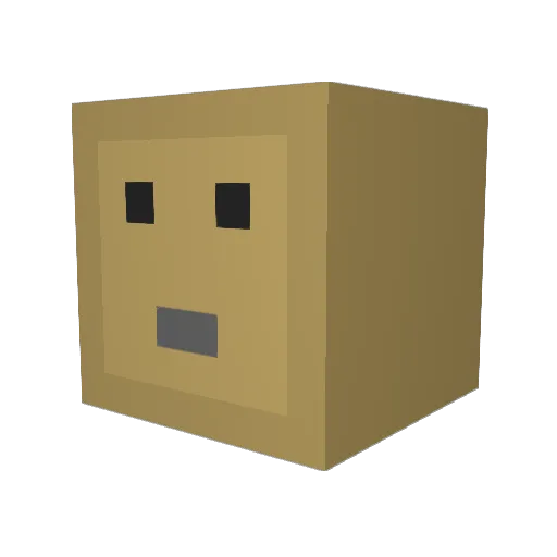 gratefulfot Minecraft avatar head, 3D render