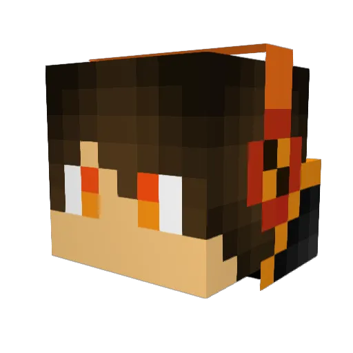 graudon_120 Minecraft avatar head, 3D render