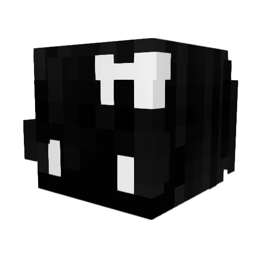 gravedirge Minecraft avatar head, 3D render