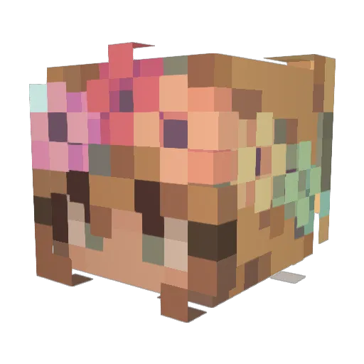 gravegem Minecraft avatar head, 3D render