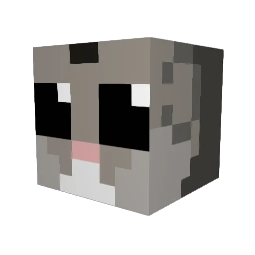 graveholic Minecraft avatar head, 3D render