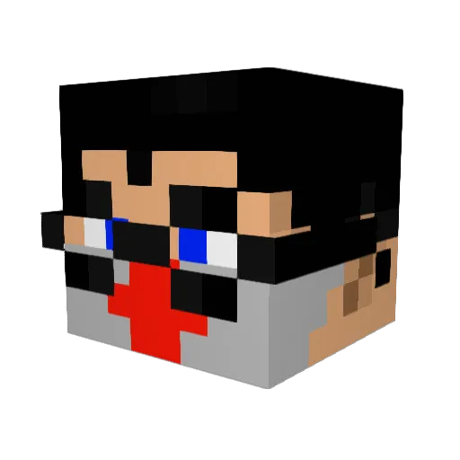 graveradier Minecraft avatar head, 3D render