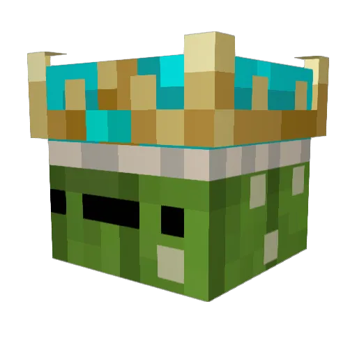 graveroses Minecraft avatar head, 3D render