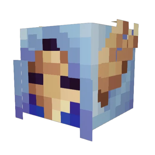 graveyardkisses Minecraft avatar head, 3D render