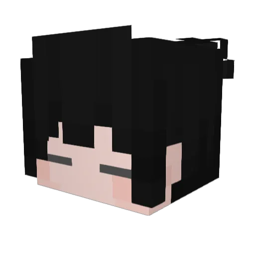 gravido Minecraft avatar head, 3D render