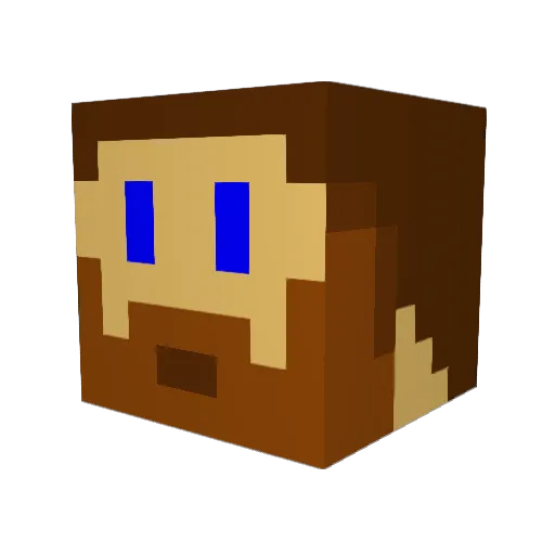gravity0000 Minecraft avatar head, 3D render
