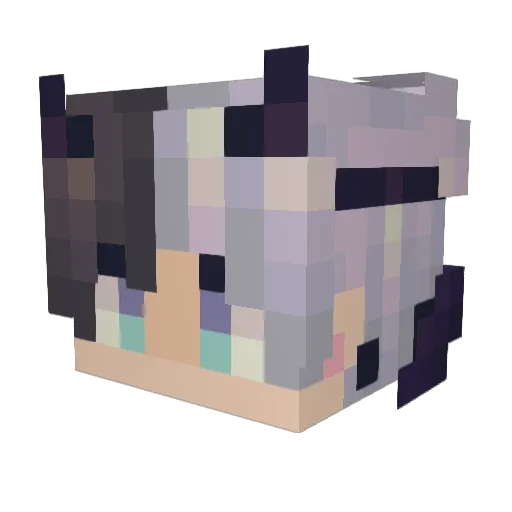 gravles Minecraft avatar head, 3D render