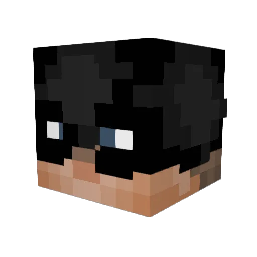 gravqy Minecraft avatar head, 3D render