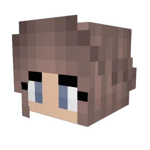 gravygrac Minecraft avatar head, 3D render