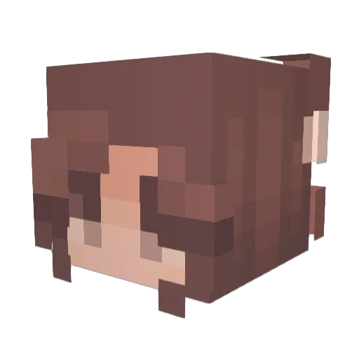 graxe Minecraft avatar head, 3D render