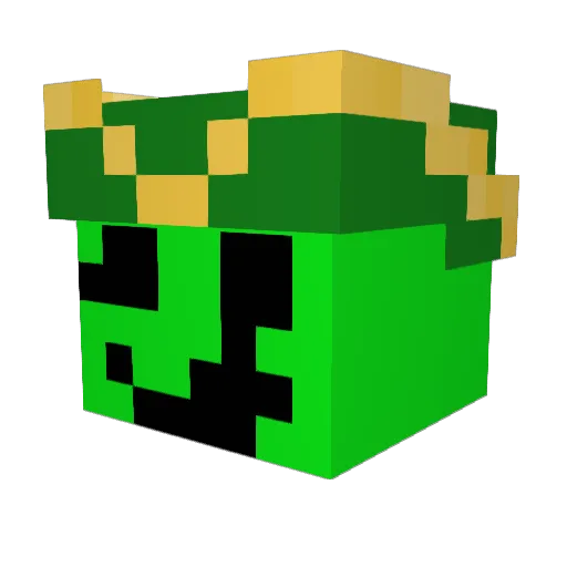 gray1179 Minecraft avatar head, 3D render