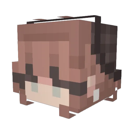 gray4s Minecraft avatar head, 3D render