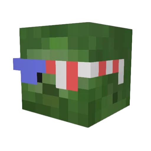 gray_freq Minecraft avatar head, 3D render