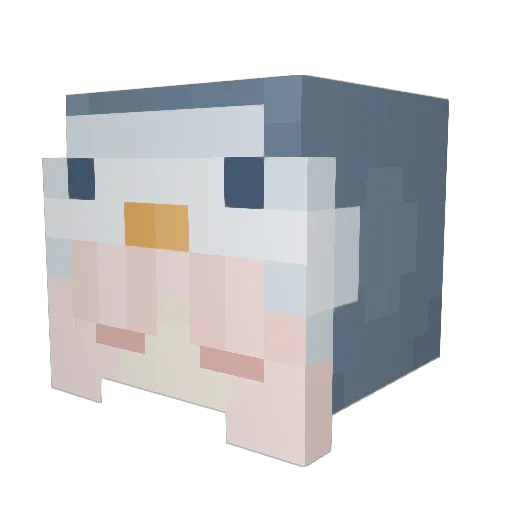 grayale230 Minecraft avatar head, 3D render