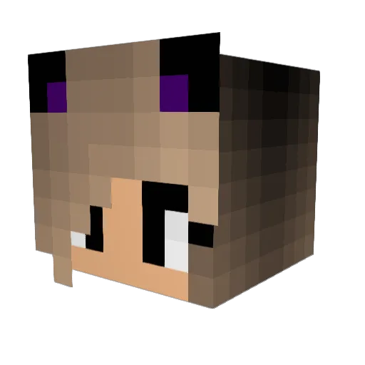 grayce2003 Minecraft avatar head, 3D render