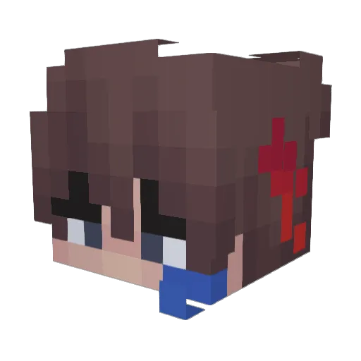 graycloudsahead Minecraft avatar head, 3D render