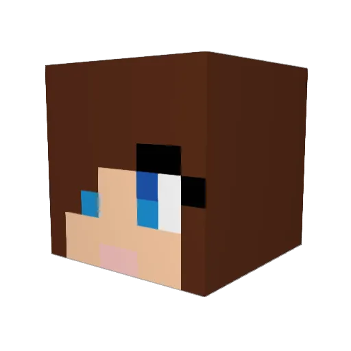 graycooper3 Minecraft avatar head, 3D render