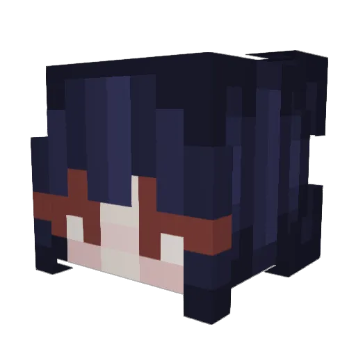 graygrl13 Minecraft avatar head, 3D render