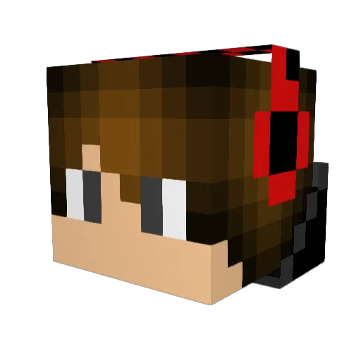 grayli Minecraft avatar head, 3D render